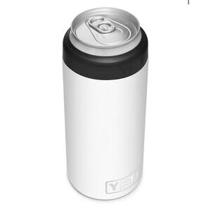 YETI Rambler 12 oz Slim Colster Can Insulator White for Spiked Seltzers